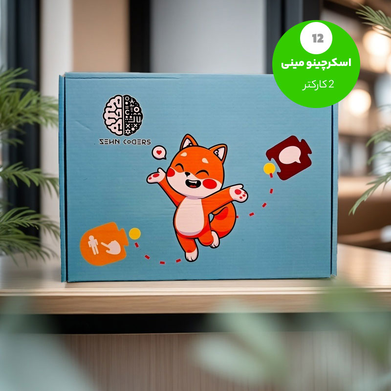 اسکرچینو مینی بورد 12 تایی با دو کارکتر